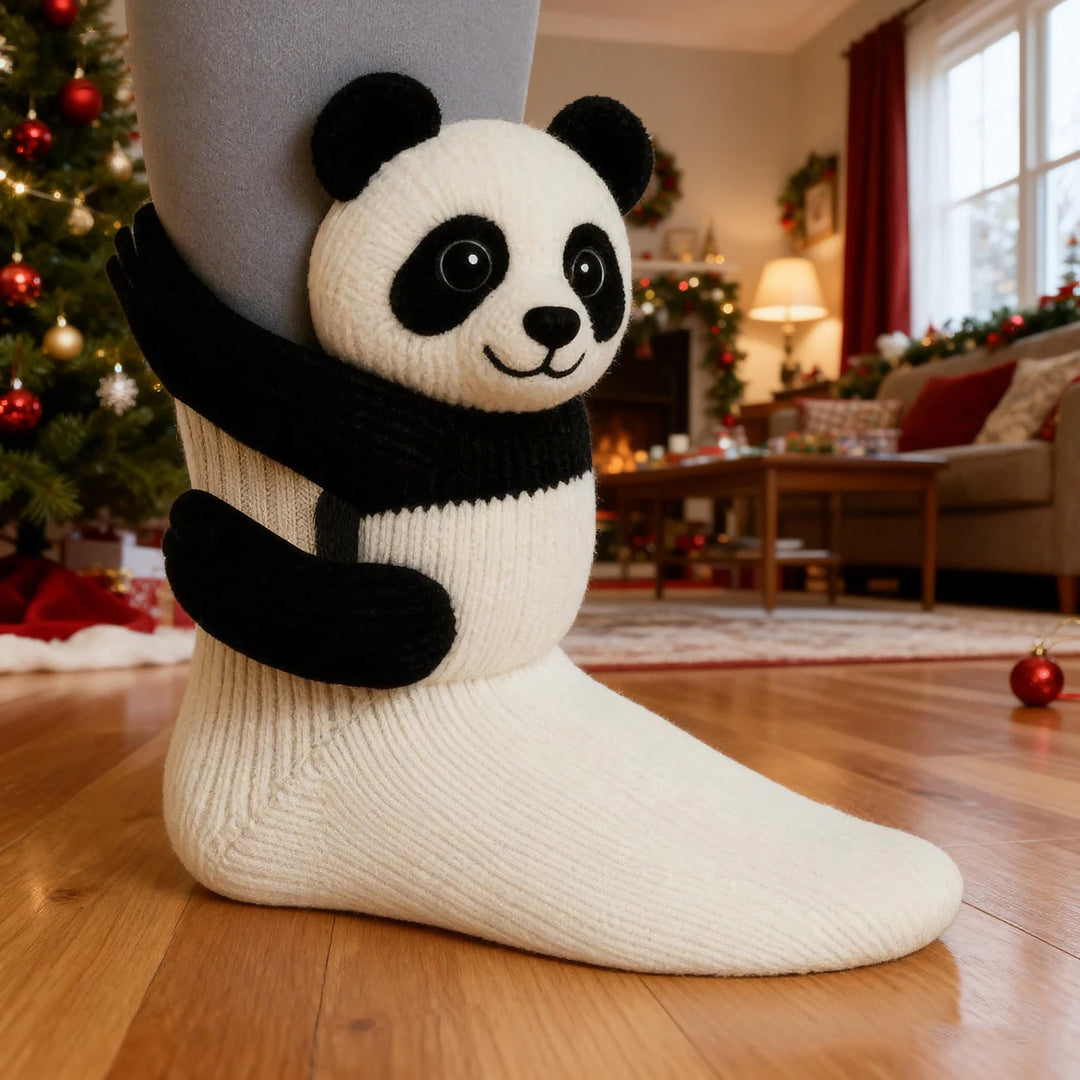 Niedliche Tier-Haussocken aus Strick