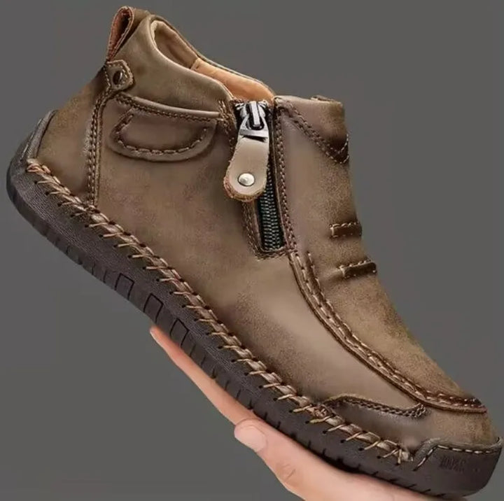 Klassische handgefertigte Leder-Stiefeletten für Herren