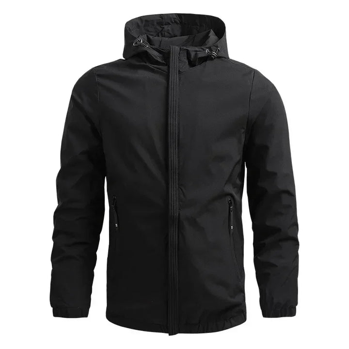 Lässige Herren-Windbreaker-Jacke mit Kapuze